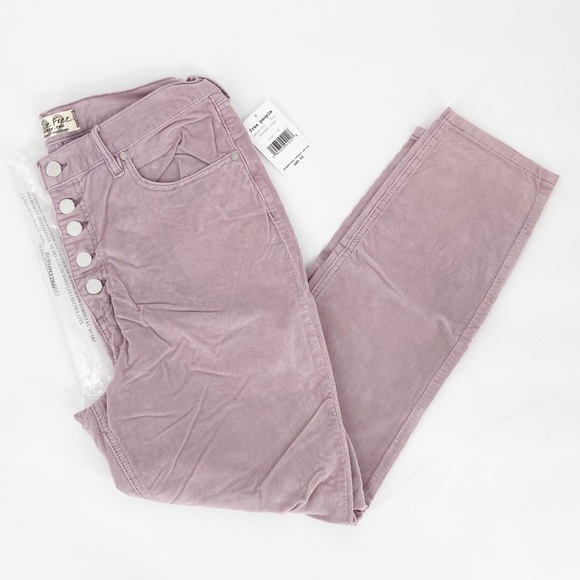NWT Free People Sun Chaser Corduroy Pants Size 32 Lavender - Picture 3 of 7